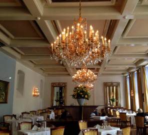  and main dining room of the Grand Hotel Karel V