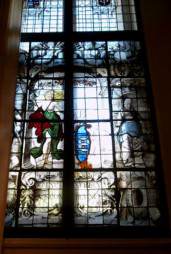 and stained glass window