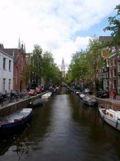 Amsterdam: a canal, 