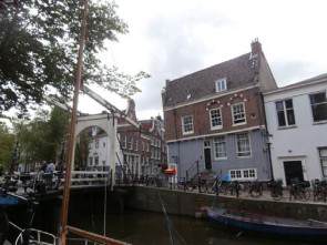 and a wooden drawbridge